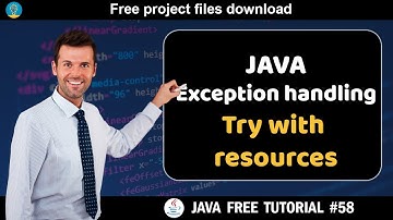 Java tutorial #58 | Exception handling - Try with resources | Java course for beginners
