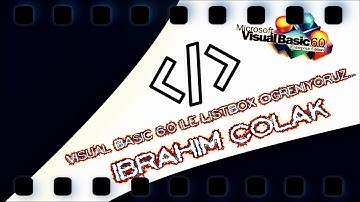 Visual Basic 6.0 ile ListBox Öğreniyoruz...