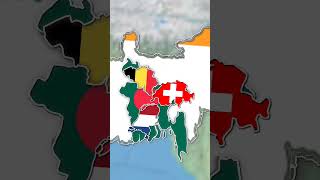 Bangladesh Kitna Bada Hai? Size Comparison 🤯🇧🇩 #shorts