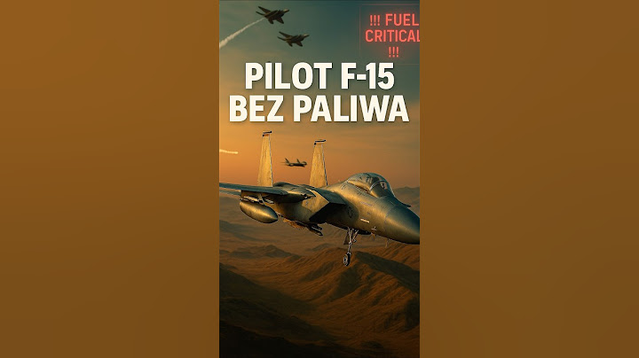 Pilot F-15 bez paliwa nad Iranem. O włos od katastrofy 🚨