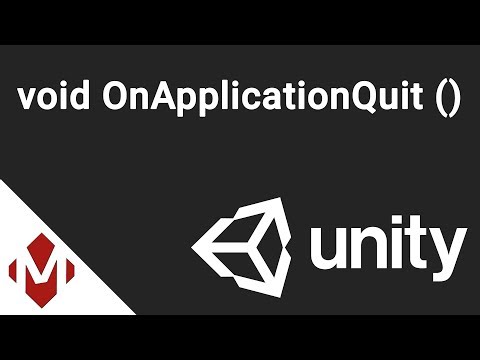 Unity C# - void OnApplicationQuit | Unity 3D Tutorial | ProjectMakers