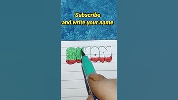 Bubble letter writing ||  name writing on request#calligraphy #alphabets #art