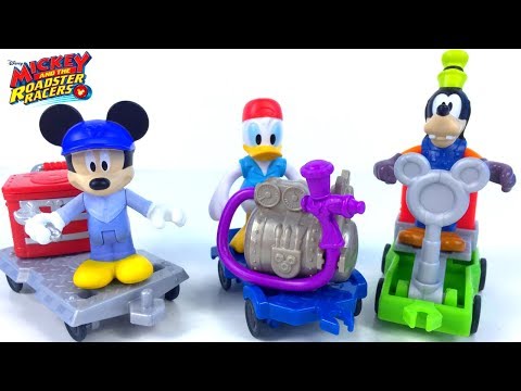 DISNEY JUNIOR MICKEY SI PILOTII DE CURSE GOOFY MECANICUL DONALD VOPSITORUL SI MICKEY INGINERUL