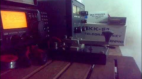 Straight key CW QSO with IK2RXZ