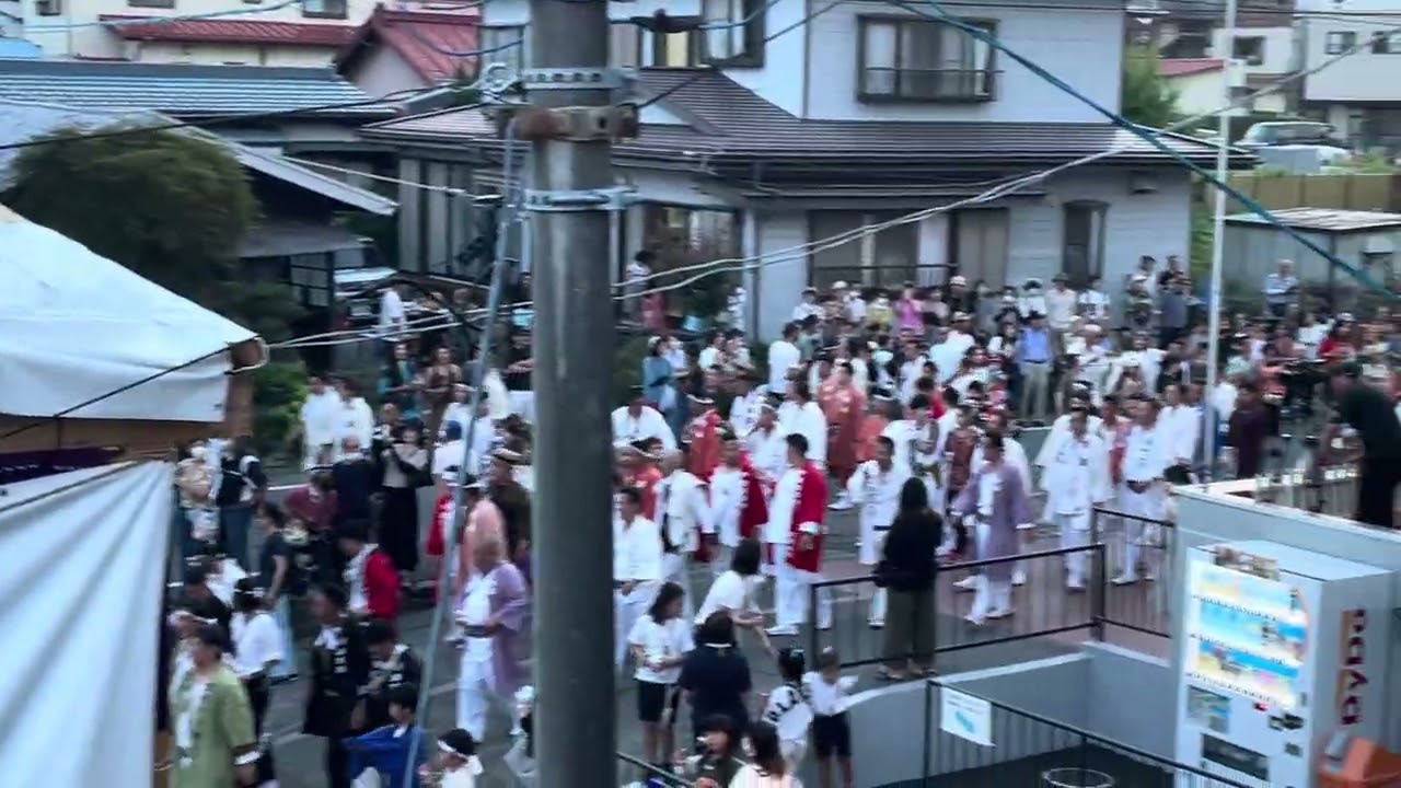 Mt Fuji Yoshida Fire Festival 2025. Lighting of the torches, a different view.