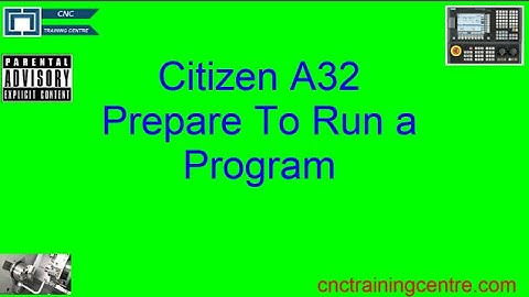 Citizen Cincom prepare machine for cycle start