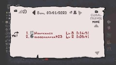 Binding of Isaac Afterbirth Plus - Daily Run 1/3/2020