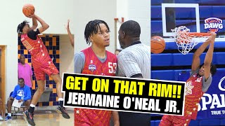 SON OF NBA PLAYER: Jermaine O'Neal Jr. Dunked Everything at Pangos All-American Camp! Full Highlighs