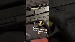Glock 17 Gen5 gold binary trigger review coming next week   like comment and subscribe‼️‼️