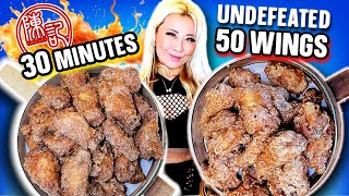 50 CHICKEN WINGS IN 30 MINUTES?! FOOD CHALLENGE at Chan Kee in Diamond Bar, CA!! #RainaisCrazy