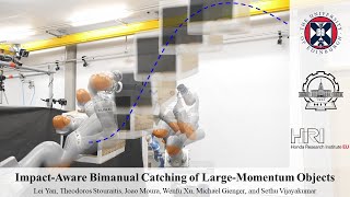 Impact-Aware Bimanual Catching of Large-Momentum Objects