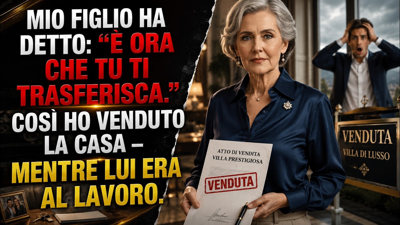 Mio figlio mi guardò senza emozione e disse: “È ora che tu ti trasferisca, mamma.” Lo disse con la stessa leggerezza con cui si chiede il sale a tavola, mentre scorreva le notifiche del telefono....
