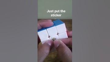 How to make your own J perm cube. #shorts