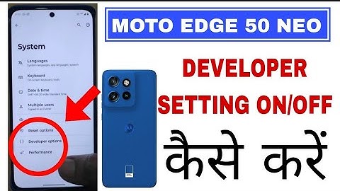 Motorola Edge 50 neo Developer Setting On kese kare/How To Enable Developer Option moto Edge 50 neo
