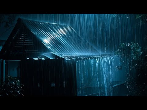 Deep Sleep Rain | Tropical Rain & Heavy Thunderstorm for Peaceful Night Sleep and Fast Stress Relief