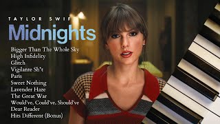 taylor swift midnights | 45 minutes of calm piano | part two ♪