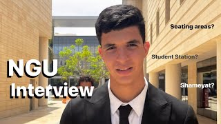 New Giza University- Architecture year 1 project- Student Stations interview