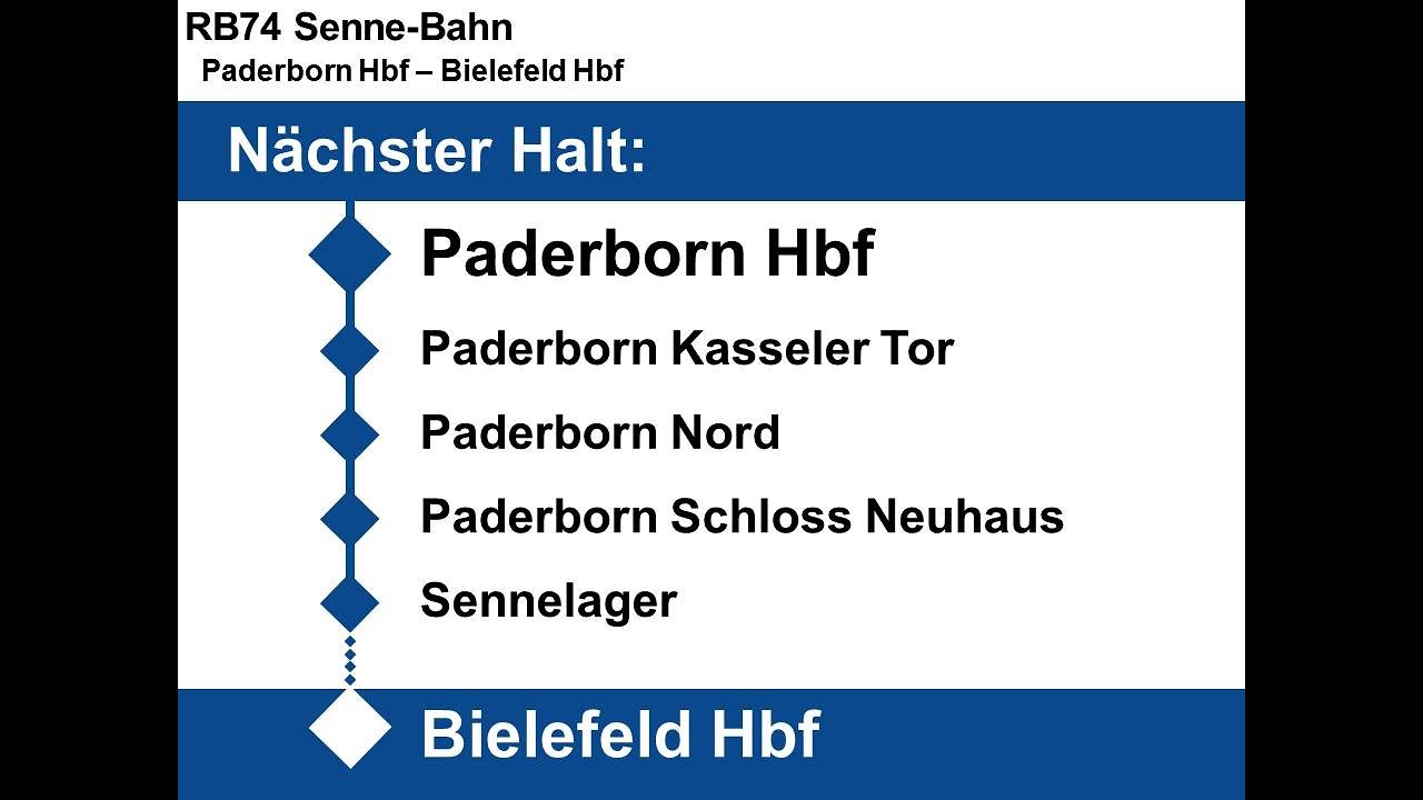 [NWB] Ansagen RB74 Paderborn - Bielefeld