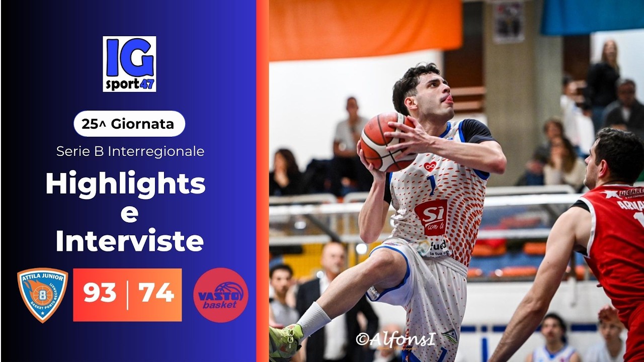 SiConTe Attila-Vasto Basket 93-74 (Serie B Interregionale) | HIGHLIGHTS e INTERVISTE