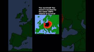 I dropped a nuke in Europe. Choose a place to hide #nuke #europe #challenge #map #viralshorts