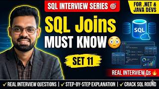 Part 11 | SQL Joins Explained | SQL Interview Preparation Series 2026 | .NET & Java Full Stack Devs