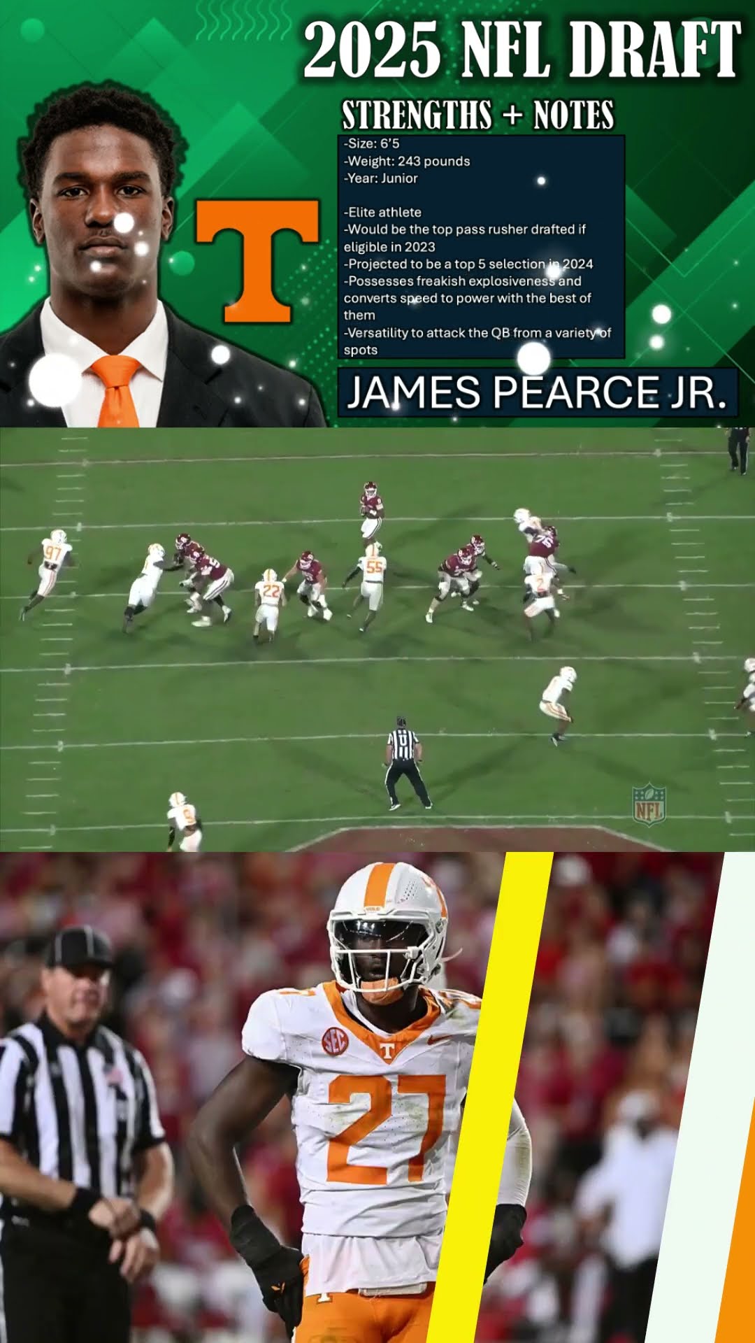 James Pearce Jr. Scouting Report \u0026 Breakdown ?? Eagles TOP TARGETS in the 2025 NFL Draft