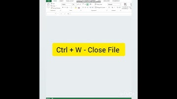 Magical Key (Ctrl + W) Uses  | Excel Trick - 98 #shorts #excel #trending