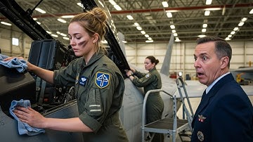 Ze was alleen maar bezig met het schoonmaken van de cockpit, totdat de commandant de geheime patc...