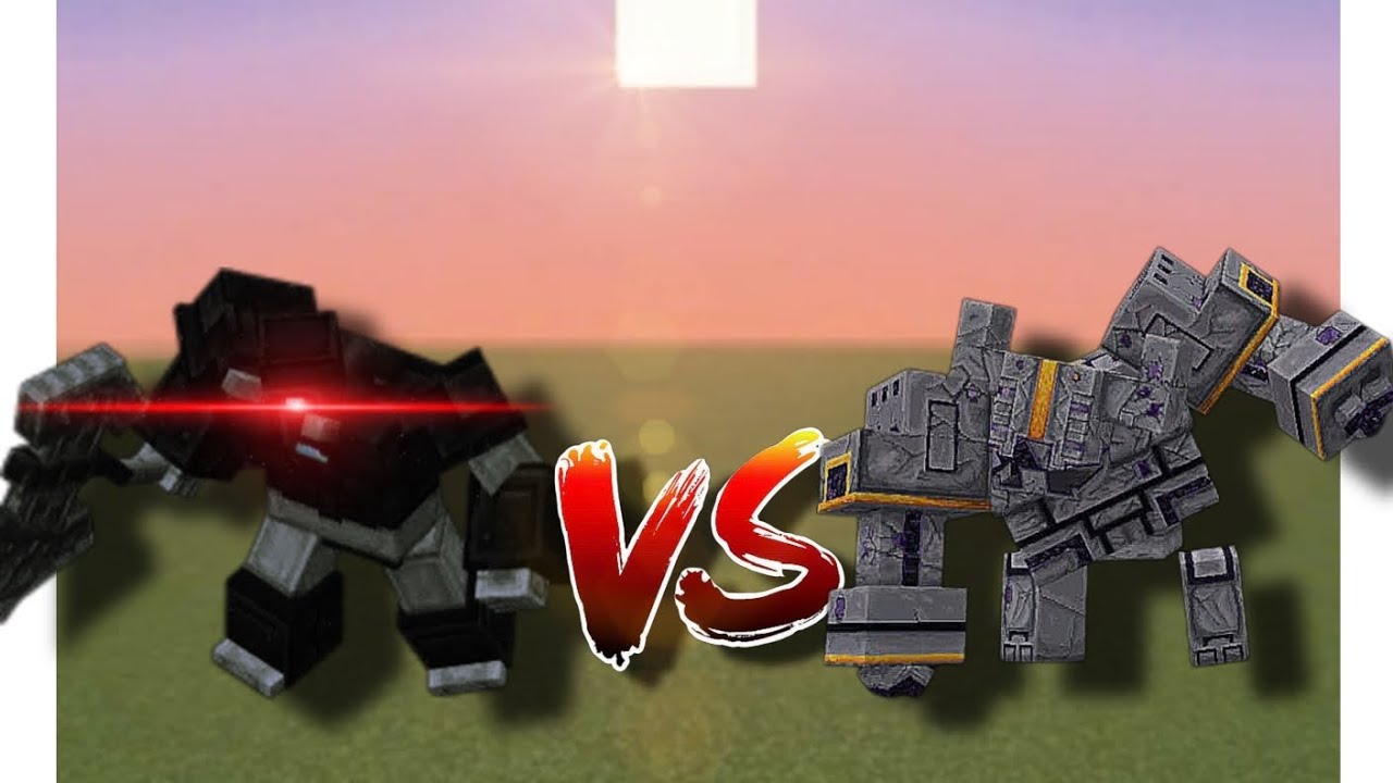 Nameless guardian vs obsidian monstrosity Minecraft bedrock 