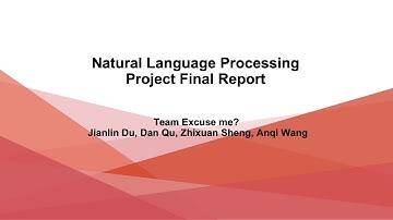 11611 Natural Language Processing Project Final Report