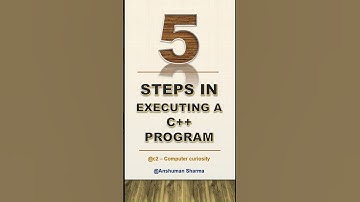 5 step in executing C++ program | Anshuman Sharma | Learn C++ for Beginners