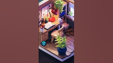 Modeling a stylized chair in Blender :) #b3d  #3dillustration #blender3d