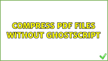 Compress PDF files without Ghostscript