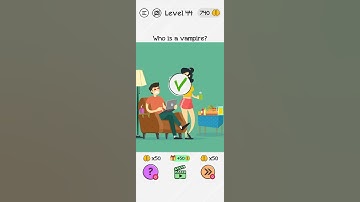Braindom Level 44 (Who Is A Vampire?) Solution