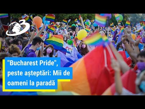 Mii de oameni la parada gay din centrul Capitalei