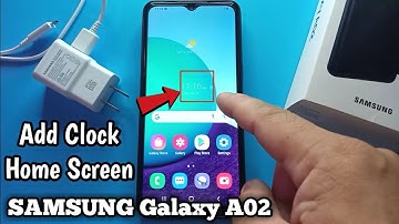 How to Add Clock on Home Screen in Samsung Galaxy A02