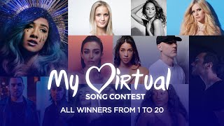 All My Virtual Song Contest Winners (from 1 to 20)