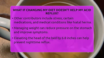 What If Changing My Diet Doesn