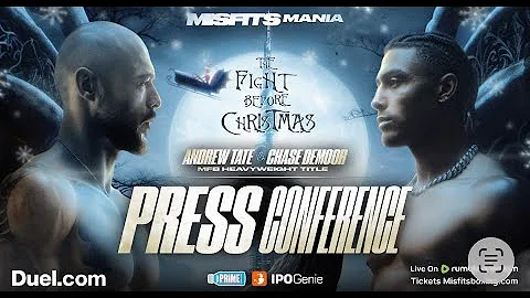 ANDREW TATE v CHASE DEMOOR - FULL PRESS CONFERENCE (LIVE) / TATE v DEMOOR