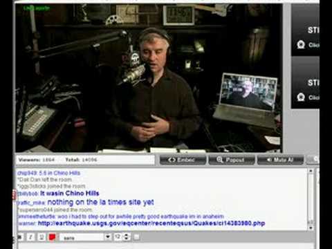 Leo Laporte - Earthquake During Security Now Podcast