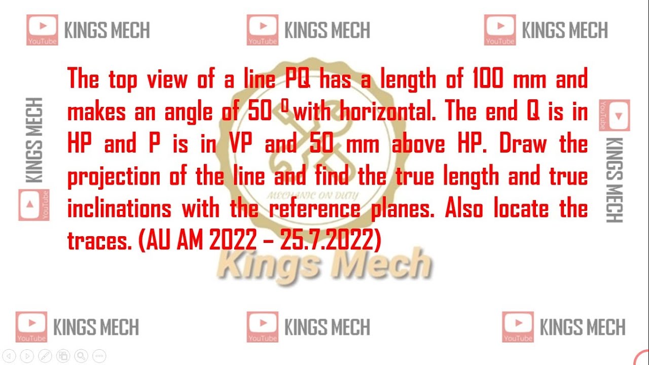 projection of lines inclined to both hp and vp
