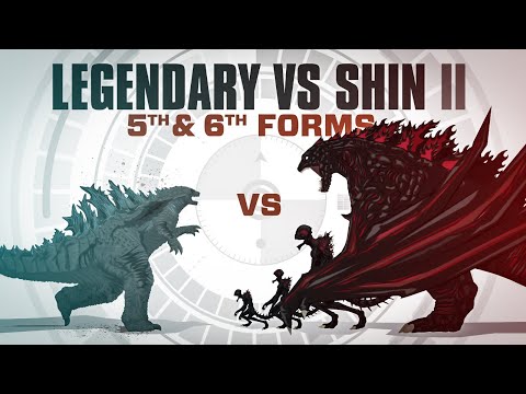 REMATCH: Legendary Godzilla vs Shin Godzilla's 5th and 6th forms || In-Depth Battle Analysis