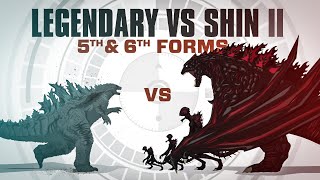 REMATCH: Legendary Godzilla vs Shin Godzilla's 5th and 6th forms || In-Depth Battle Analysis