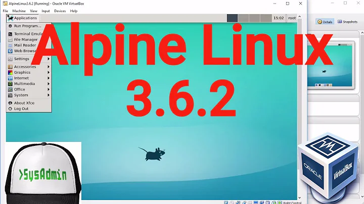 Alpine Linux 3.6.2 Installation + XFCE Desktop Environment on Oracle VirtualBox [2017]