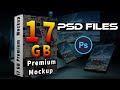 17 gb  mockup files download in psd files english photoshop tutorial