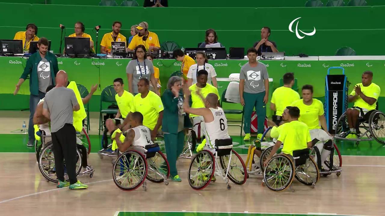wheelchair basketball brazil vs iran men s preliminaries rio