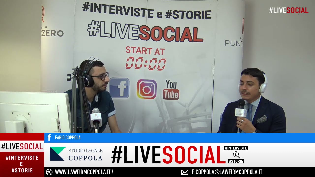 Intervista Radio Punto Zero #LiveSocial all'Avv. Fabio Coppola sul DDL ZAN