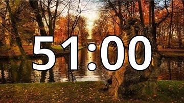 51 Minutes Autumn/Fall Countdown Timer With Music and Alarm (Simple Beep)