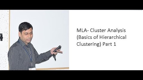 Cluster Analysis (Basics of Hierarchical Clustering) Part 1