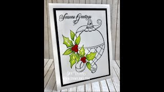 Elegant Holiday Ornament with Deb Valder @stampladee